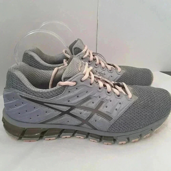 ASICS Gel Quantum 180 Grey Pink Athletic Shoes - Picture 1 of 9